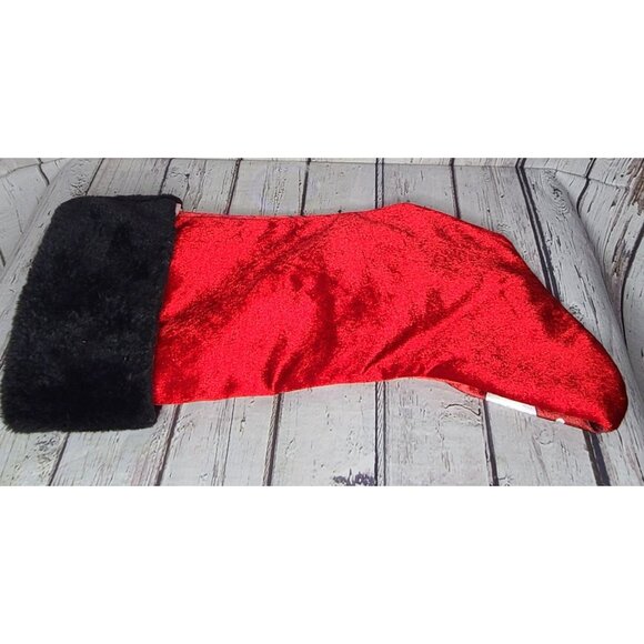 20" Nightmare Before Christmas Santa Jack Skellington & Zero Velvety Stocking - Picture 3 of 4